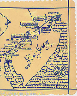 ALONG THE ROUTE OF THE B&O NEW YORK TO WASHINGTON VINTAGE RESTAURANT PLACE MAT - K-townConsignments