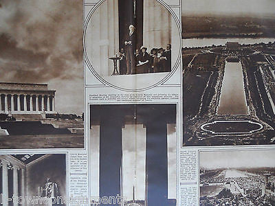 ABRAHAM LINCOLN MEMORIALS WASHINGTON DC VINTAGE 1920s PHOTO POSTER PRINT - K-townConsignments