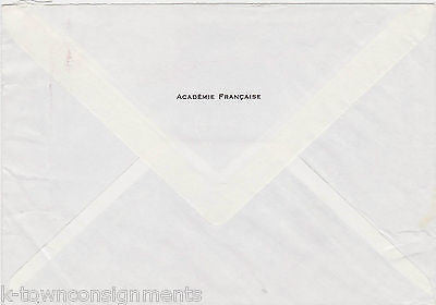 RENE HUYGHE FRENCH ART WRITER PSYCHOLOGIST ORIGINAL AUTOGRAPH SIGNED MAIL COVER - K-townConsignments