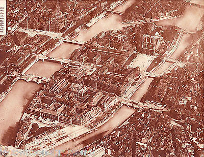 ORIGINAL CITY OF PARIS L'ILE DE LA CITE NUCLEUS OF PARIS PHOTO POSTER PRINT 1921 - K-townConsignments
