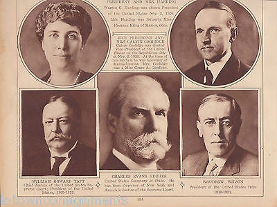 AMERICAN PRESIDENTS HARDING COOLIDGE & WILSON VINTAGE 1920s PHOTO POSTER PRINT - K-townConsignments
