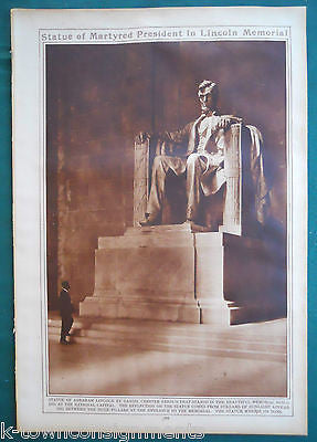 ABRAHAM LINCOLN MEMORIALS WASHINGTON DC VINTAGE 1920s PHOTO POSTER PRINT - K-townConsignments