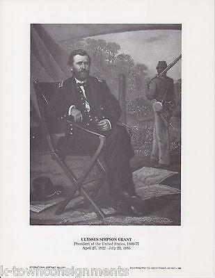 Ulysses S Grant General President Vintage Portrait Gallery Artistic Poster Print - K-townConsignments