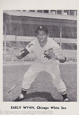 EARLY WYNN CHICAGO WHITE SOX MLB BASEBALL VINTAGE 1960s PHOTO CARD PRINT - K-townConsignments