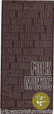 BOB GIBSON ELEKTRA RECORDS VINTAGE GRAPHIC ADVERTISING LABEL CATALOG BROCHURE - K-townConsignments