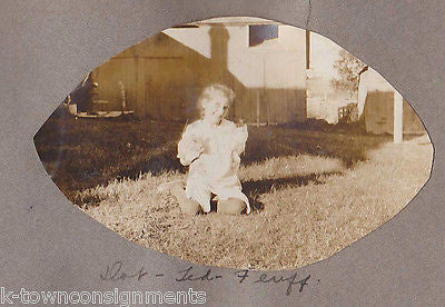 LITTLE RASCAL BOYS & GIRLS PLAYING ANTIQUE SNAPSHOT PHOTOS 1914 - K-townConsignments