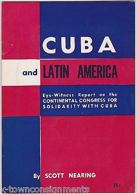 CUBA & LATIN AMERICA REPORT TO CONGRESS VINTAGE POLITICAL SCIENCE BOOKLET 1963 - K-townConsignments