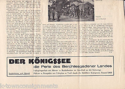 GERMAN NEWS PAPER 1936 VINTAGE GERMANY GRAPHIC TRAVEL NEWSPAPER - K-townConsignments