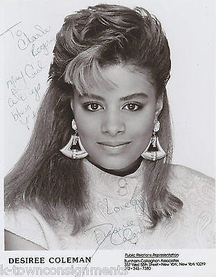 DESIREE COLEMAN R&B MUSIC & ACTRESS VINTAGE AUTOGRAPH SIGNED STUDIO PROMO PHOTO - K-townConsignments