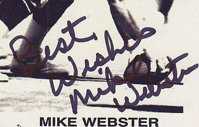 IRON MIKE WEBSTER STEELERS NFL FOOTBALL PLAYER AUTOGRAPH SIGNED PHOTO CARD PRINT - K-townConsignments