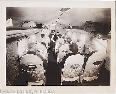 EASTERN AIRLINES CURTISS T-32 CONDOR VINTAGE INTERIOR CABIN & CREW PROMO PHOTO - K-townConsignments