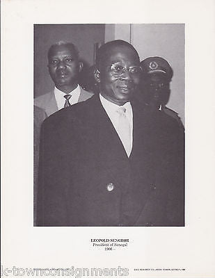 Leopold Senghor President Senegal Vintage Portrait Gallery Poster Photo Print - K-townConsignments
