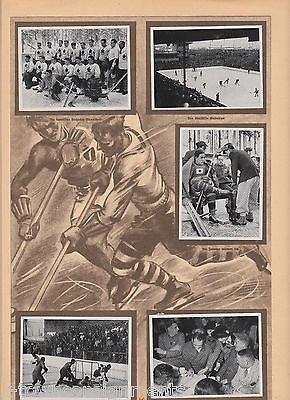 ICE HOCKEY CANADA & JAPAN OLYMPICS 1936 PHOTO CARDS POSTER PRINT - K-townConsignments