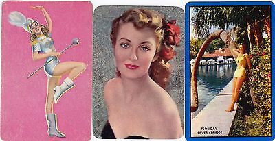 BAND LEADER PIN-UP GIRL SILVER SPRINGS FL VINTAGE GRAPHIC ART PIN-UP CARDS LOT - K-townConsignments