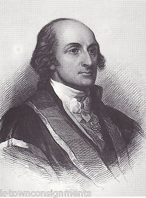 John Jay American Statesman & Jurist Vintage Portrait Gallery Poster Print - K-townConsignments