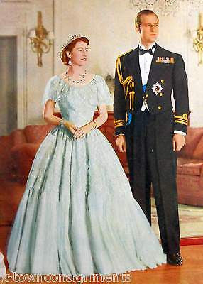 QUEEN & DUKE OF EDINBURGH BRITISH ROYALTY VINTAGE GRAPHIC PHOTO POSTER PRINT - K-townConsignments