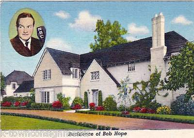 BOB HOPE NORTH HOLLYWOOD RESIDENCE VINTAGE NBC TV PROMO PHOTO CARD - K-townConsignments