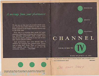 CHANNEL TV GUIDE AUTOGRAPH SIGNED LETTERHEAD T.V. JONES TO ART CARNEY JUNE 1963 - K-townConsignments