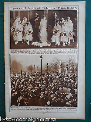 PRINCESS MARY & PRINCE OF WHALES ROYALTY VINTAGE 1920s NEWS PHOTO POSTER PRINT - K-townConsignments