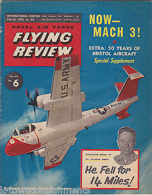 WERNER VON BRAUN & MORE ROYAL AIR FORCE FLYING REVIEW AVIATION MAGAZINE MAR 1960 - K-townConsignments