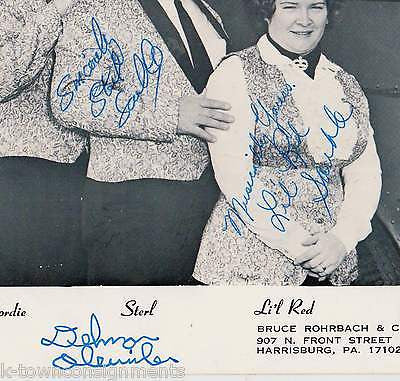 RHYTHM KINGS HARRISBURG PA COUNTRY MUSIC SINGERS AUTOGRAPH SIGNED PROMO PHOTO - K-townConsignments