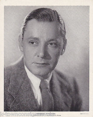 HERBERT MARSHALL EARLY MOVIE ACTOR VINTAGE STUDIO PROMO PHOTO PRINT - K-townConsignments
