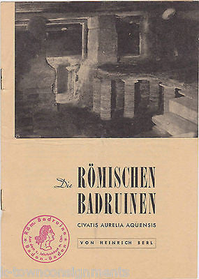 ROMAN RUINS VINTAGE GERMAN HEINRICH BERL ARCHEOLOGY ILLUSTRATED BOOKLET - K-townConsignments