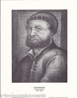 Hans Holbein German Painter Vintage Portrait Gallery Poster Print - K-townConsignments