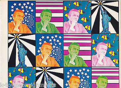 NY MAYOR LINDSAY STATUE OF LIBTERY VINTAGE PETER MAX GRAPHIC ART POSTER PRINT - K-townConsignments
