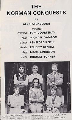 TOM COURTENAY THE NORMAN CONQUESTS ACTOR AUTOGRAPH SIGNED GLOBE THEATRE PLAYBILL - K-townConsignments