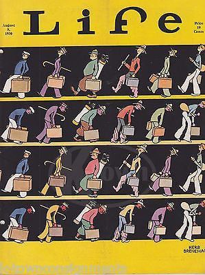 HERB BRENEMAN GOLF & COWBOY COVER ART GRAPHIC ILLUSTRATED LIFE MAGAZINE 1930 - K-townConsignments