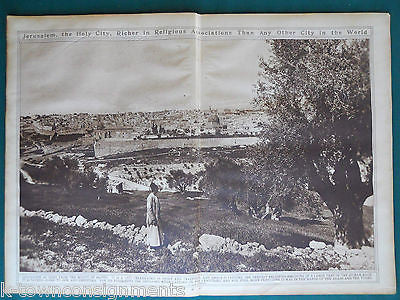 JERUSALEM HOLY CITY & St. BASIL CATHEDRAL VINTAGE 1920s PHOTO POSTER PRINTS - K-townConsignments