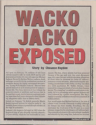 MICHAEL JACKSON CRIMINAL ALLEGATIONS ORIGINAL STEPPIN' OUT NEWS MAGAZINE 2003 - K-townConsignments