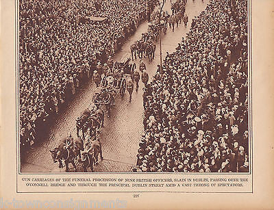 IRISH WOMEN PRAY OUTSIDE OF EXECUTIONS & FUNERAL PARADE 1920s NEWS POSTER PRINT - K-townConsignments