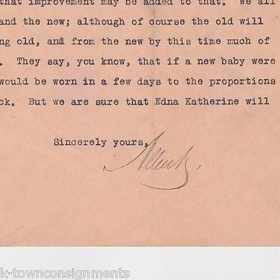 ALBERT LEE OLIVET COLLEGE MICHIGAN ANTIQUE AUTOGRAPH SIGNED STATIONERY LETTER - K-townConsignments