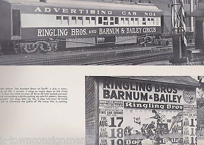 CIRCUS TRAINS PHOTOGRAPHIC ALBUM No. 19 RINGING BROS VINTAGE SOUVENIR BIG BOOK - K-townConsignments