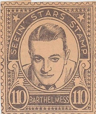 RICHARD BARTHELMESS MOVIE ACTOR VINTAGE SEEIN STARS STAMP GRAPHIC PHOTO PROMO - K-townConsignments