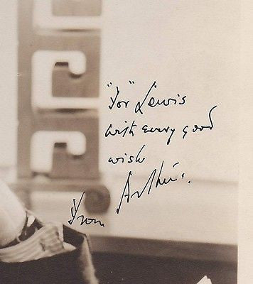 ARTHUR TREACHER CURLY TOP & HEIDI MOVIE ACTOR VINTAGE AUTOGRAPH SIGNED PHOTO - K-townConsignments