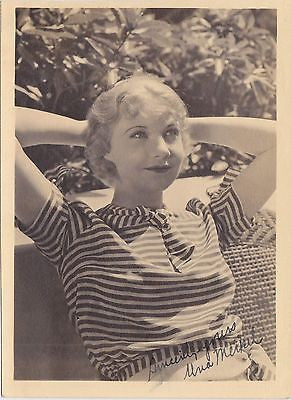 UNA MERKEL 42nd STREET MOVIE ACTRESS VINTAGE AUTOGRAPH SIGNED SNAPSHOT PHOTO - K-townConsignments