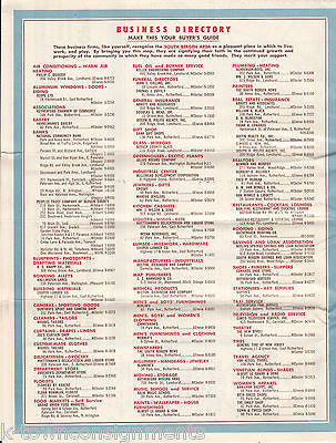 SOUTH BERGEN NEW JERSEY VINTAGE KELLER OIL ADVERTISING MAP - K-townConsignments