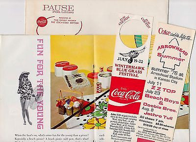 COCA-COLA COUPONS PACKAGING MAILERS & ADVERTISING FLYERS VINTAGE COKE SODA LOT - K-townConsignments