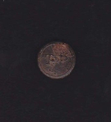 THOMAS PORTER AFRICAN AMERICAN SLAVE TRADER ORIGINAL SLAVERY BRANDING BUTTON - K-townConsignments