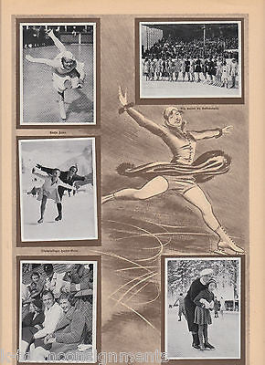 FIGURE SKATING CECILIA COLLEDGE OLYMPICS 1936 PHOTO CARDS POSTER PRINT - K-townConsignments
