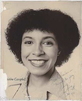 CHRISTINE CAMPBELL R&B SOUL SINGER VINTAGE AUTOGRAPH SIGNED STUDIO PROMO PHOTO - K-townConsignments