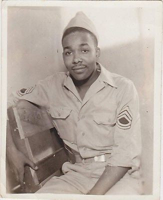 AFRICAN AMERICAN BLACK US ARMY ARTILLERY SOLDIERS VINTAGE WWII SNAPSHOT PHOTOS - K-townConsignments