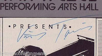 TAMAS VASARY HUNGARIAN CONCERT PIANIST AUTOGRAPH SIGNED PROGRAM STAGEBILL 1982 - K-townConsignments