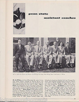 ARMY VS. PENN STATE VINTAGE JOE PATERNO ASST. NCAA FOOTBALL GAME PROGRAM 1959 - K-townConsignments