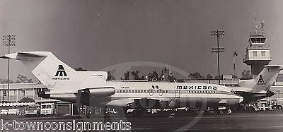 MEXICANA AIRWAYS BOEING 727 JET AIRPLANE VINTAGE AIRLINE ADVERTISING PHOTO - K-townConsignments