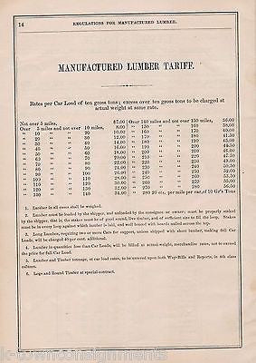 CONNECTICUT RIVERS RAILROAD MASSAWIPPI VALLEY ANTIQUE RR TARIFF RATES BOOK 1872 - K-townConsignments