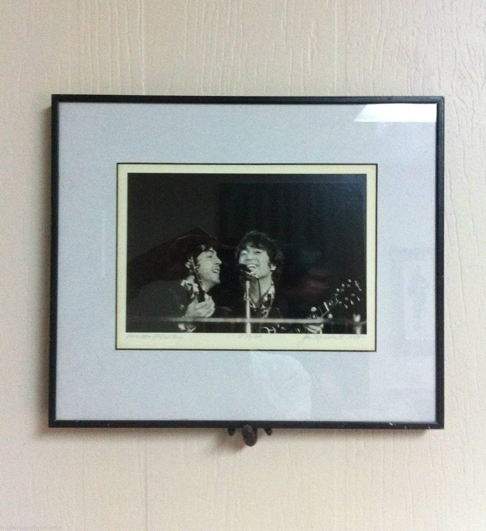 JOHN LENNON PAUL McCARTNEY ORIGINAL BEATLES CONCERT JIM MARSHALL PHOTOGRAPH 1966 - K-townConsignments
